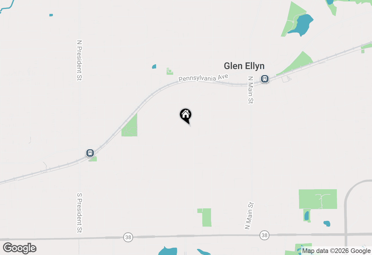 Map of 321 N Kenilworth Avenue, Glen Ellyn, IL 60137