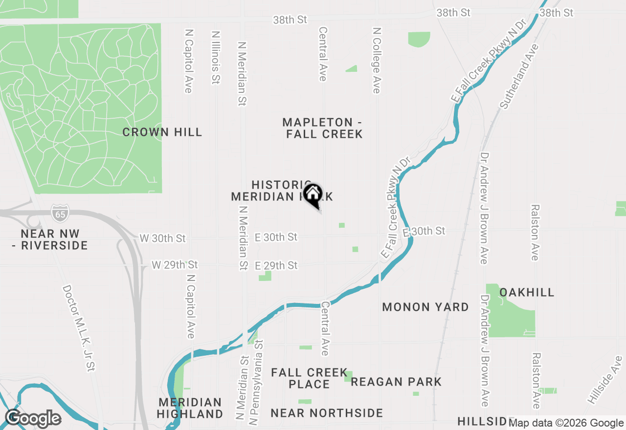 Map of 3047 N New Jersey Street, Indianapolis, IN 46205
