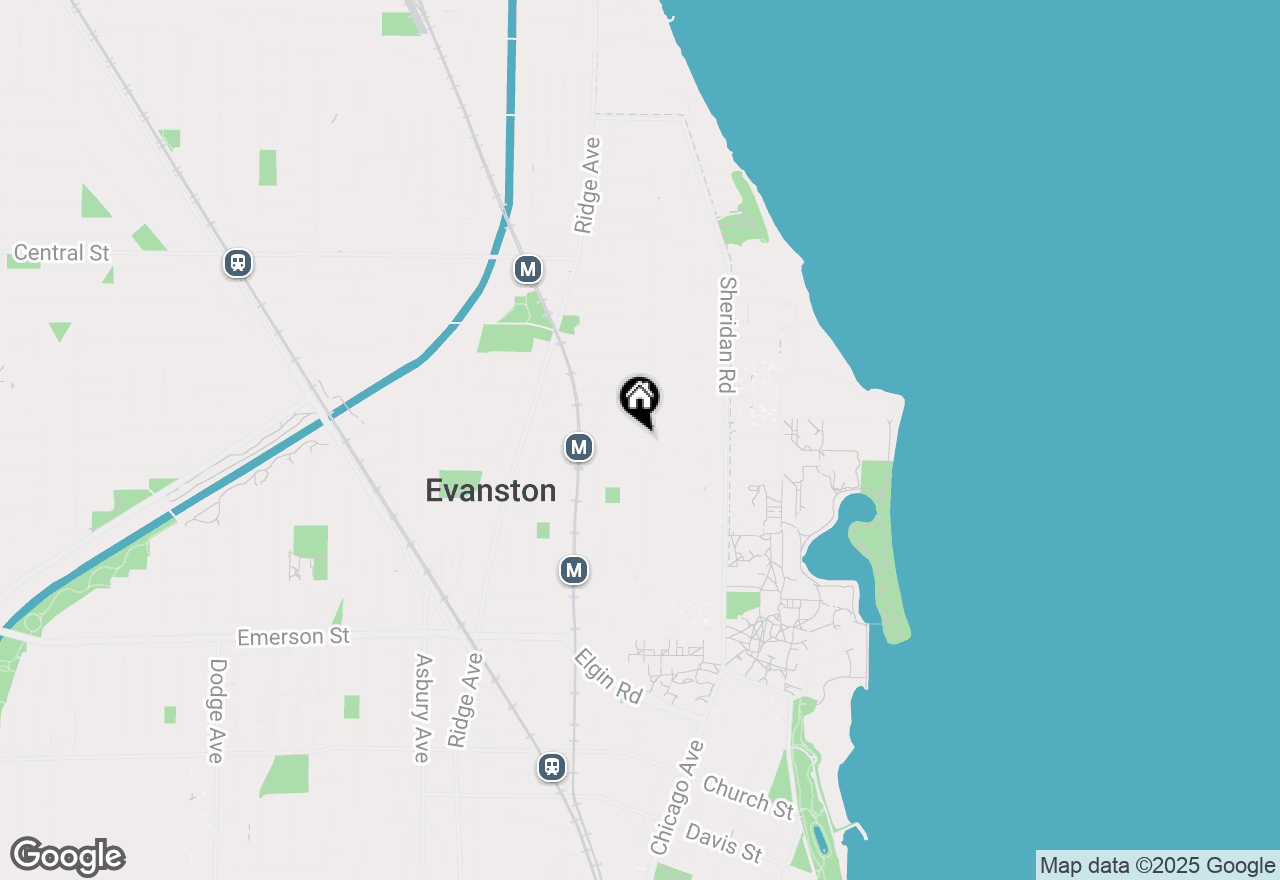 Map of 730 Noyes Street #K3, Evanston, IL 60201
