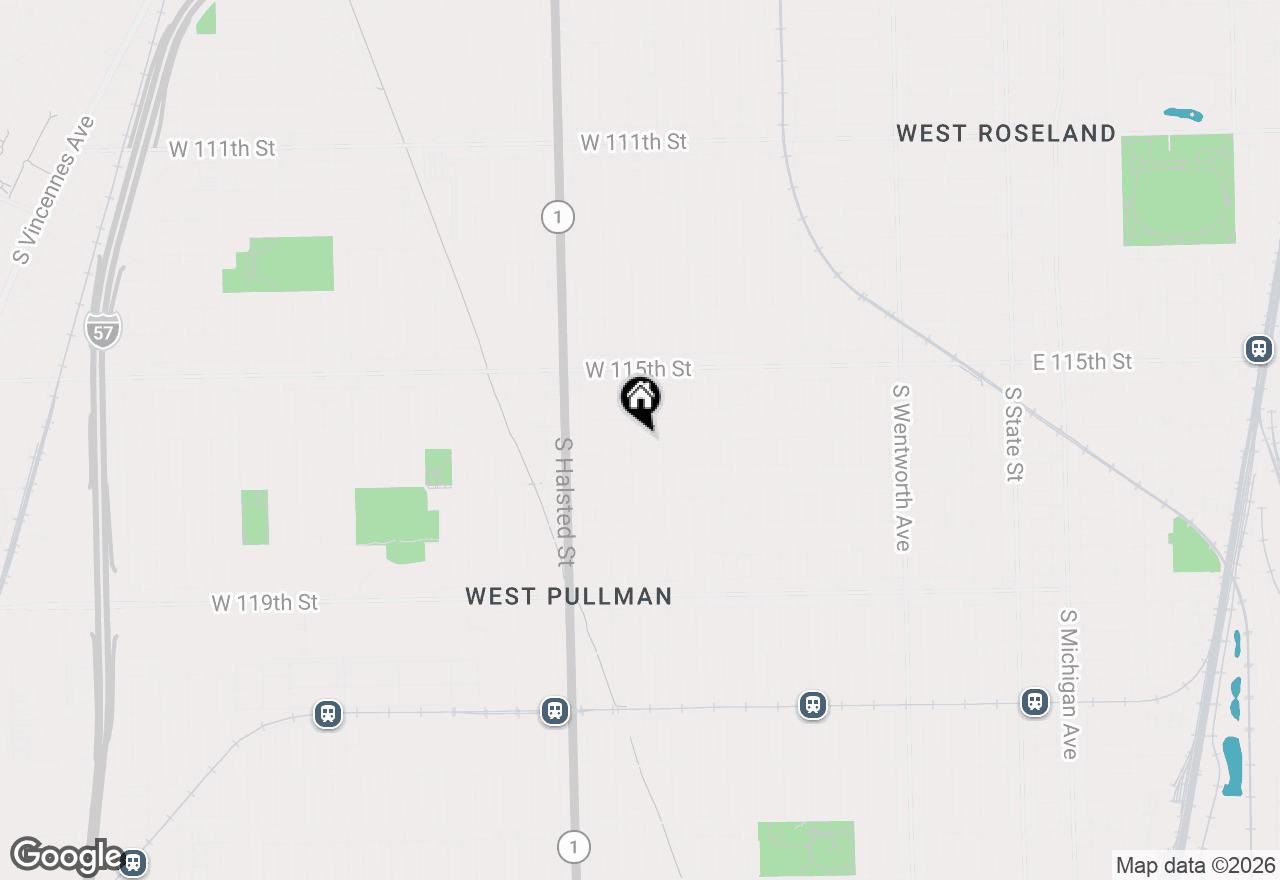 Map of 11640 S Lowe Avenue, Chicago, IL 60628