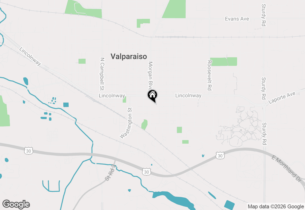Map of 153 Morgan Boulevard #2, Valparaiso, IN 46383