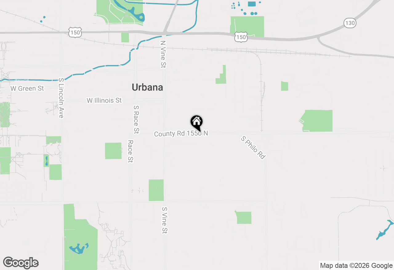 Map of 609 E Washington Street, Urbana, IL 61801