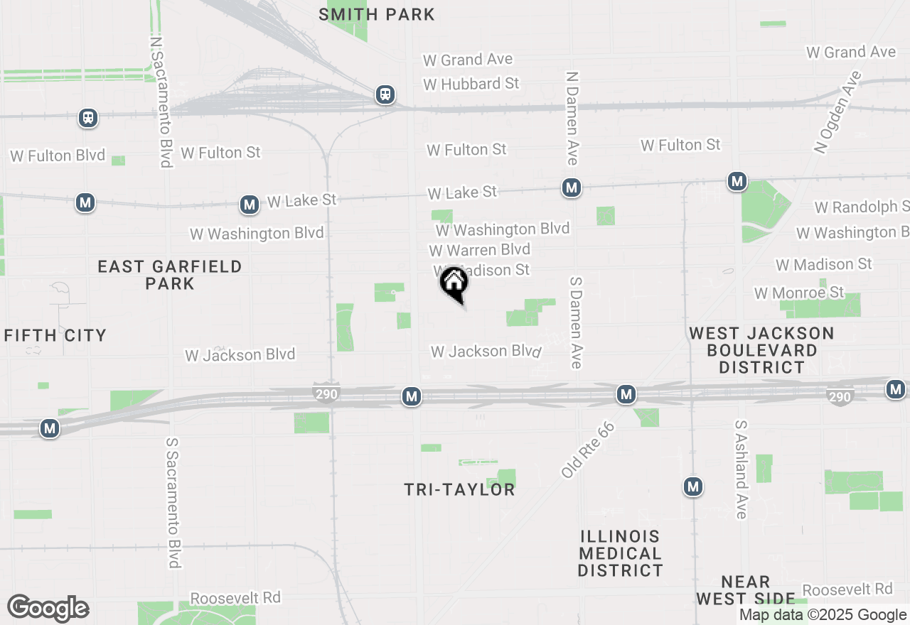 Map of 2303 W Wilcox Street #4E, Chicago, IL 60612