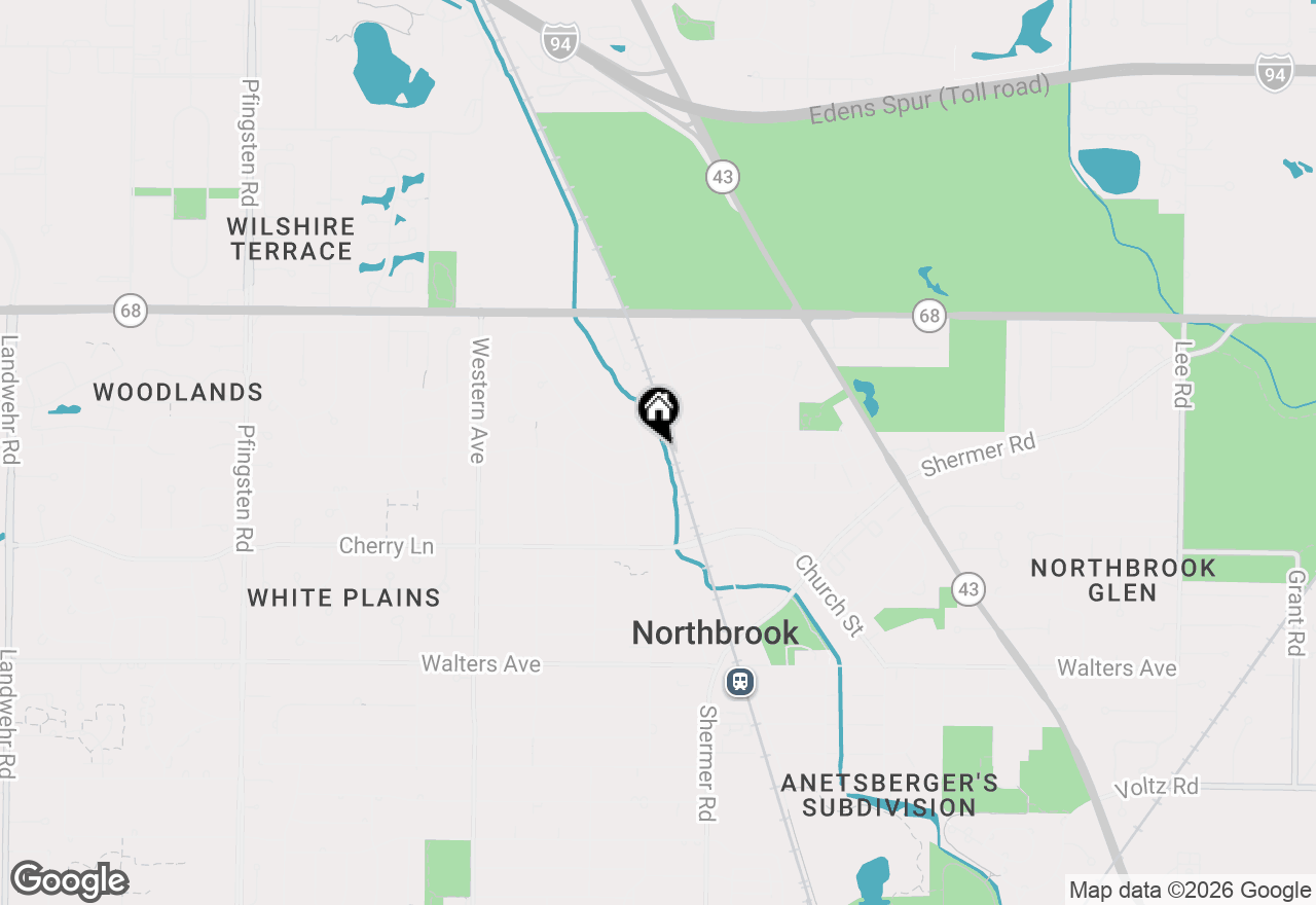 Map of 1041 Cedar Lane, Northbrook, IL 60062