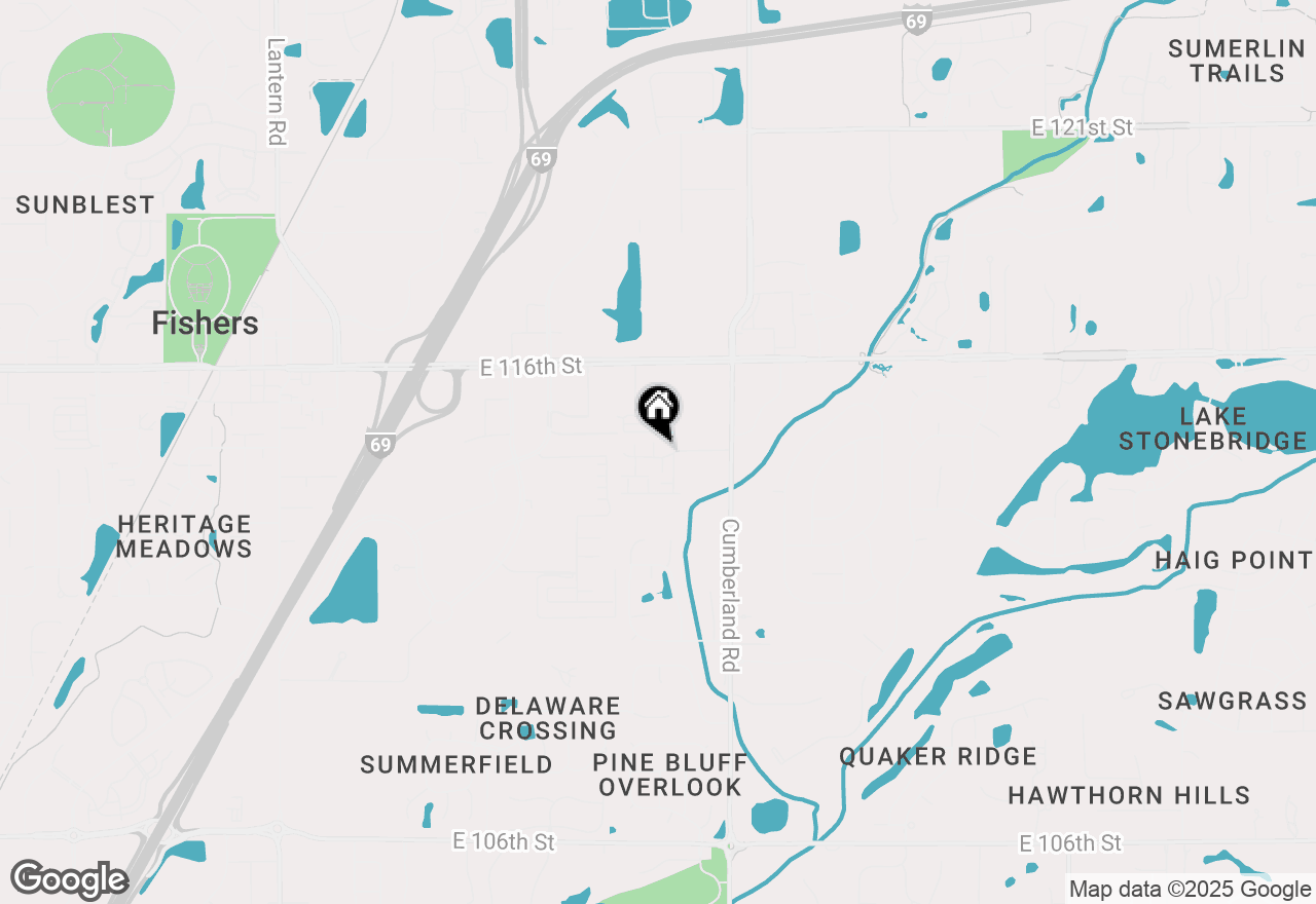 Map of 11505 Grassy Court #102, Fishers, IN 46037