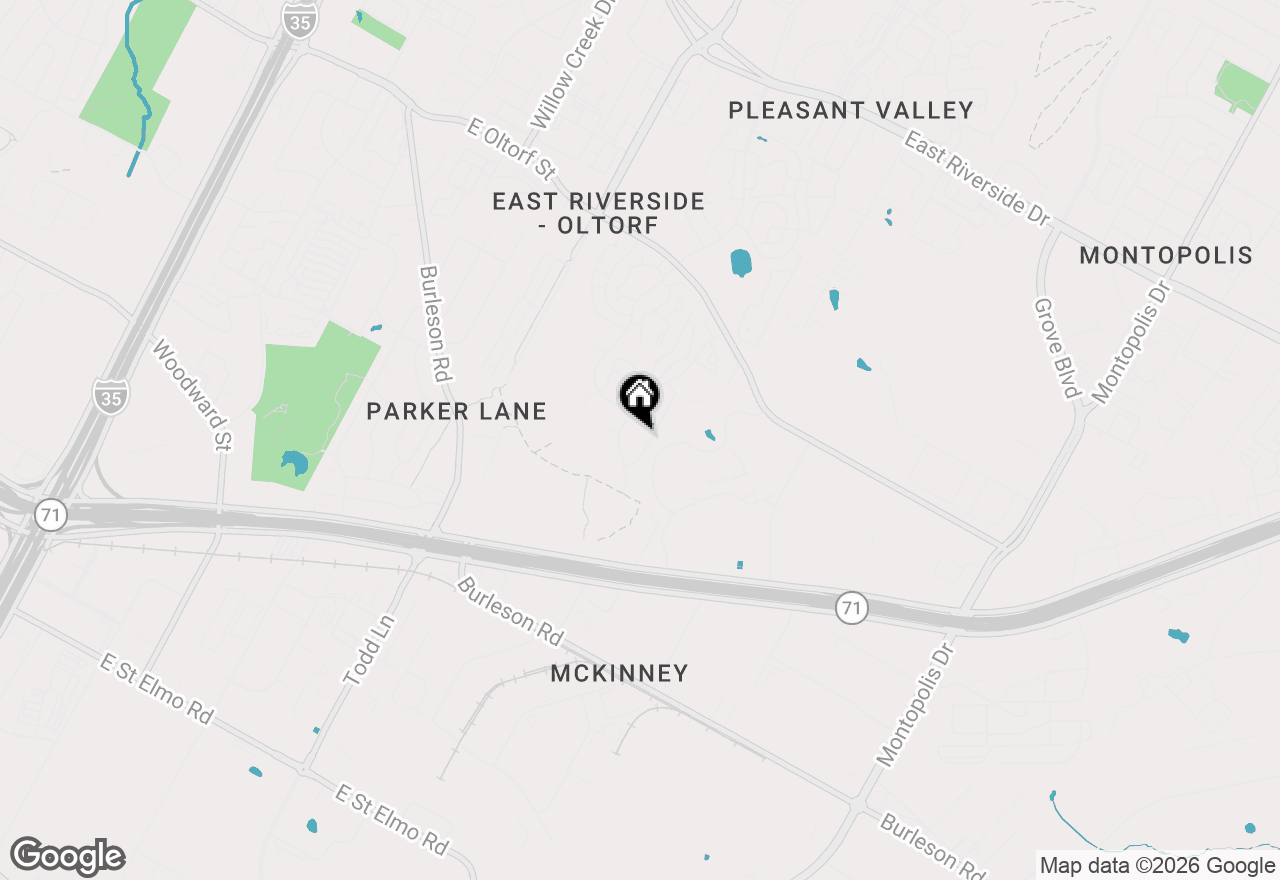Map of 2906 Allison Dr, Austin, TX 78741