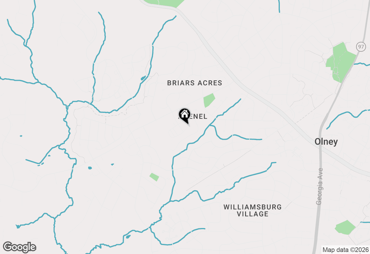 Map of 18267 Hickory Meadow Drive, Olney, MD 20832