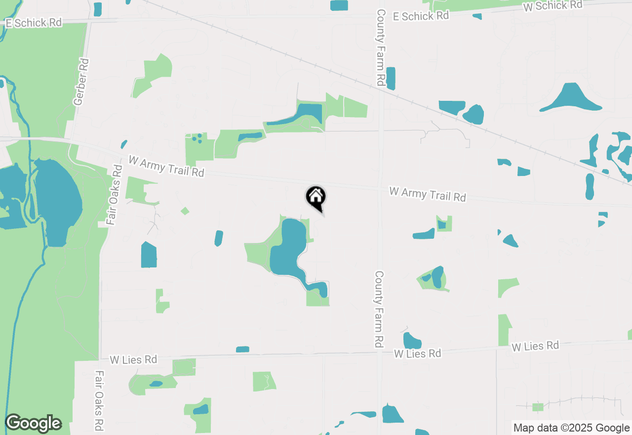 Map of 1296 Lake Shore Drive, Carol Stream, IL 60188