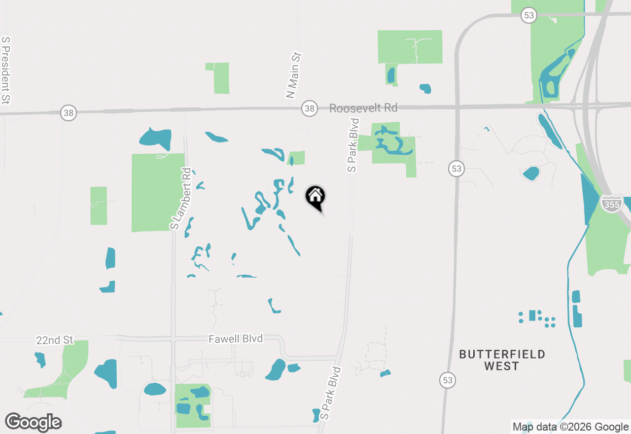 Map of 555 Lowden Avenue, Glen Ellyn, IL 60137