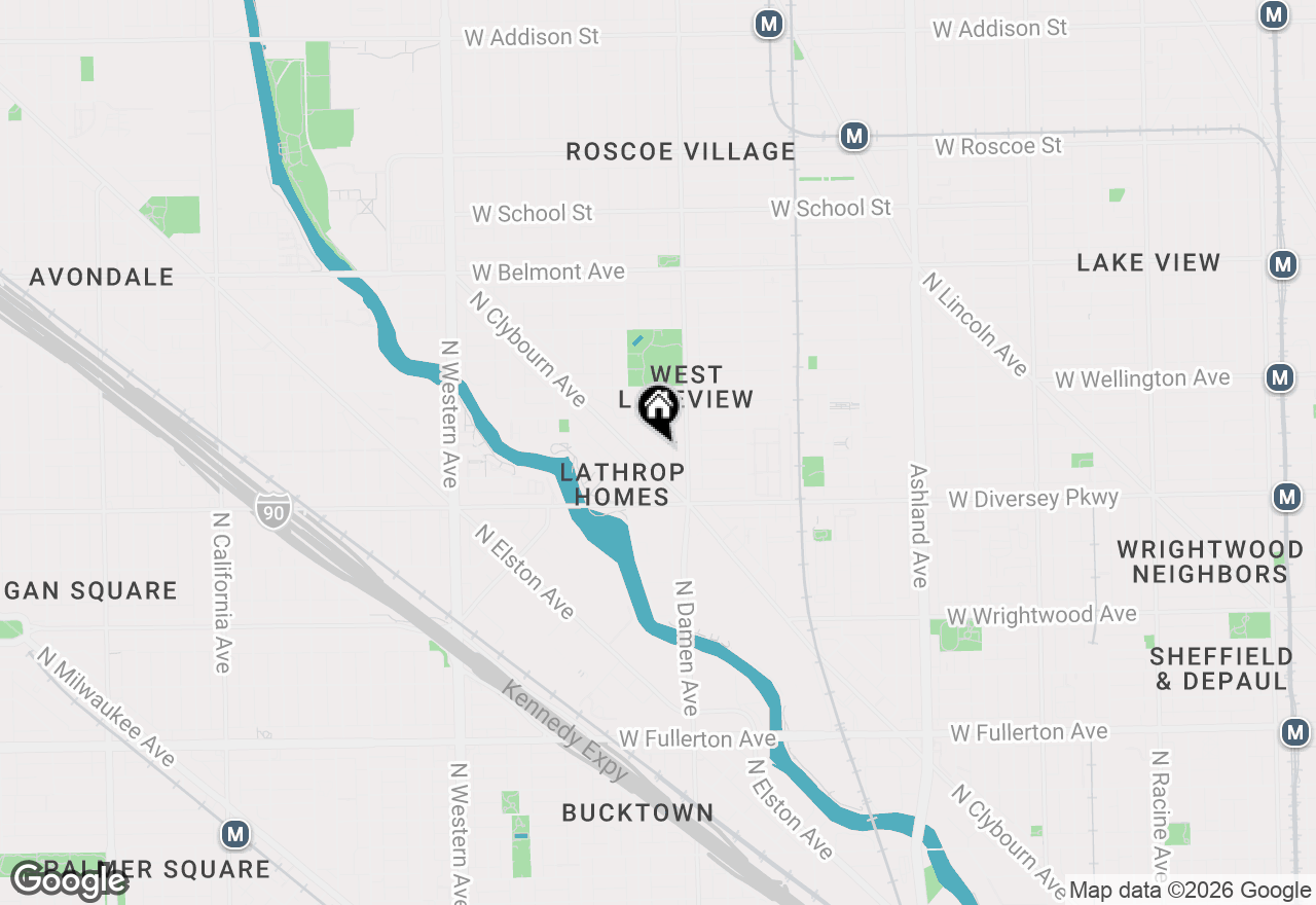 Map of 2029 W George Street, Chicago, IL 60618