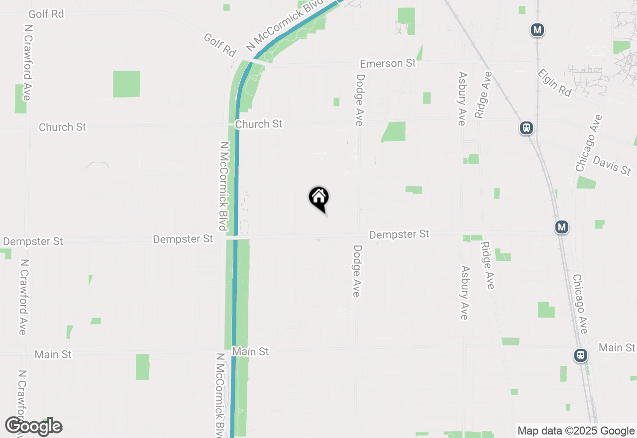 Map of 2100 Greenwood Street #206, Evanston, IL 60201