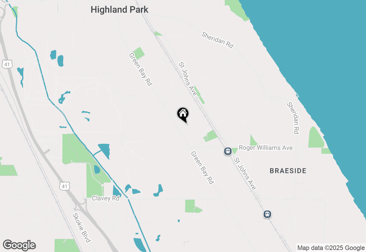 Map of (Address confidential), Highland Park, Illinois 60035