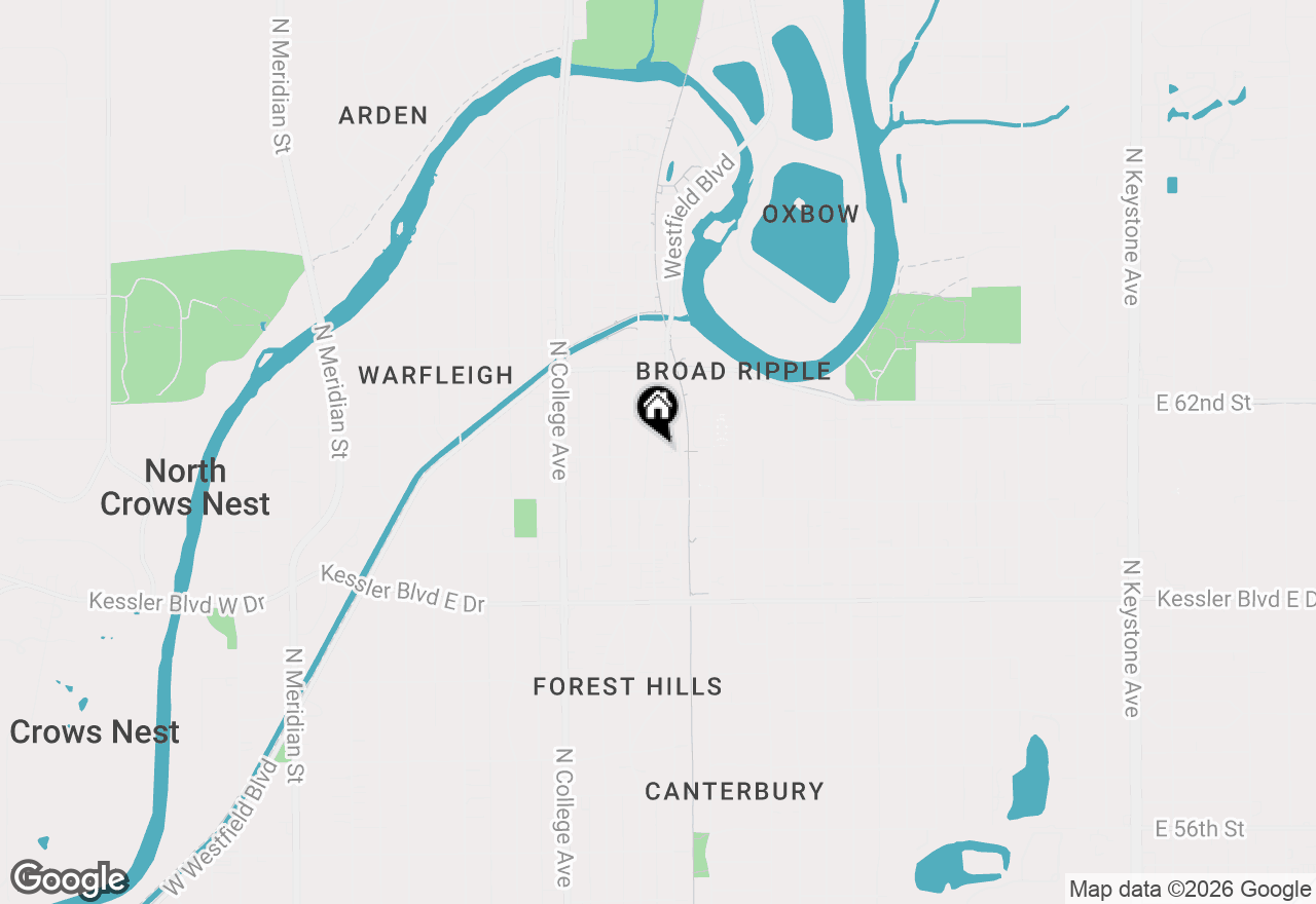 Map of 6144 Winthrop Avenue, Indianapolis, IN 46220