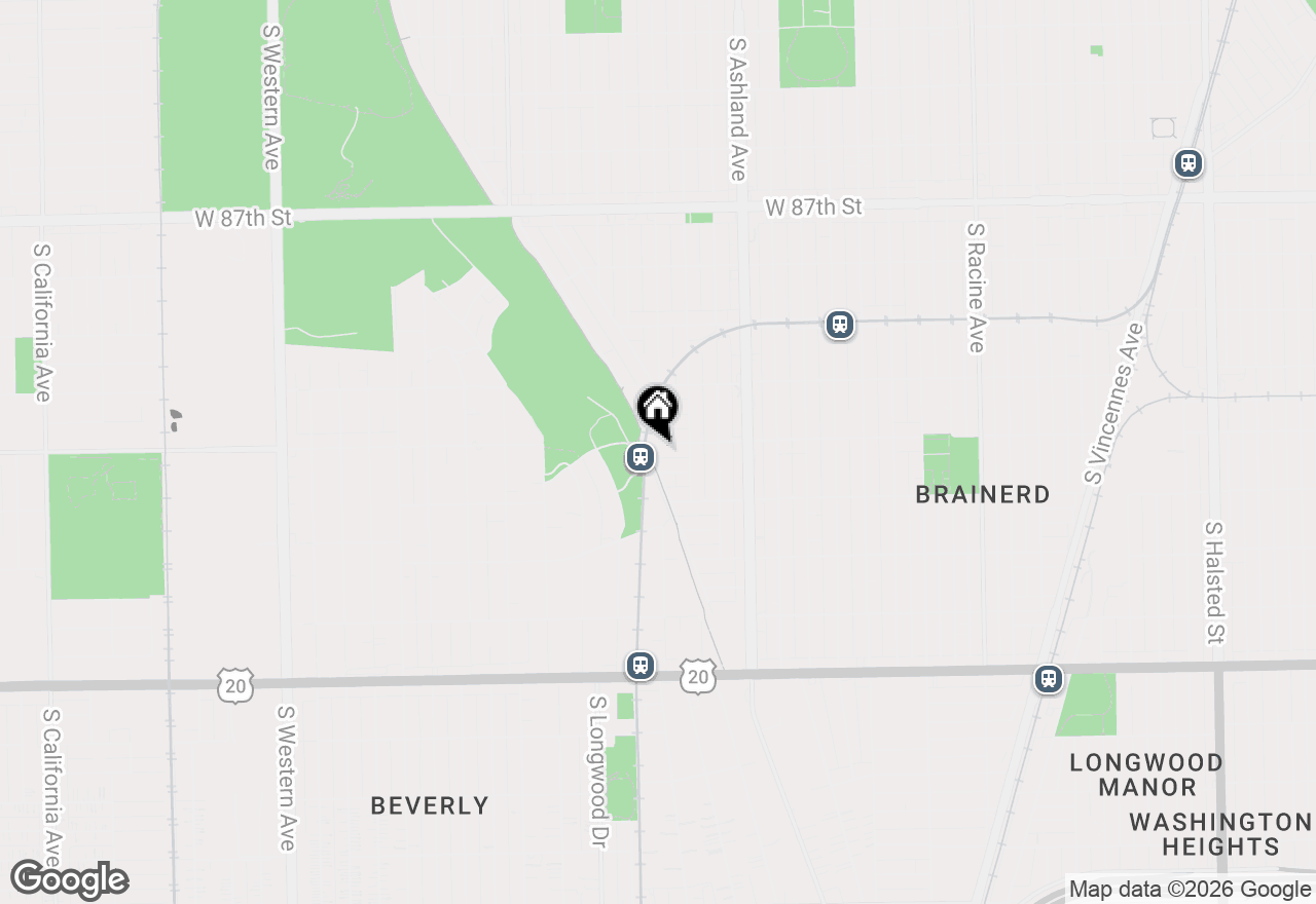 Map of 9101 S Beverly Avenue #C, Chicago, IL 60620