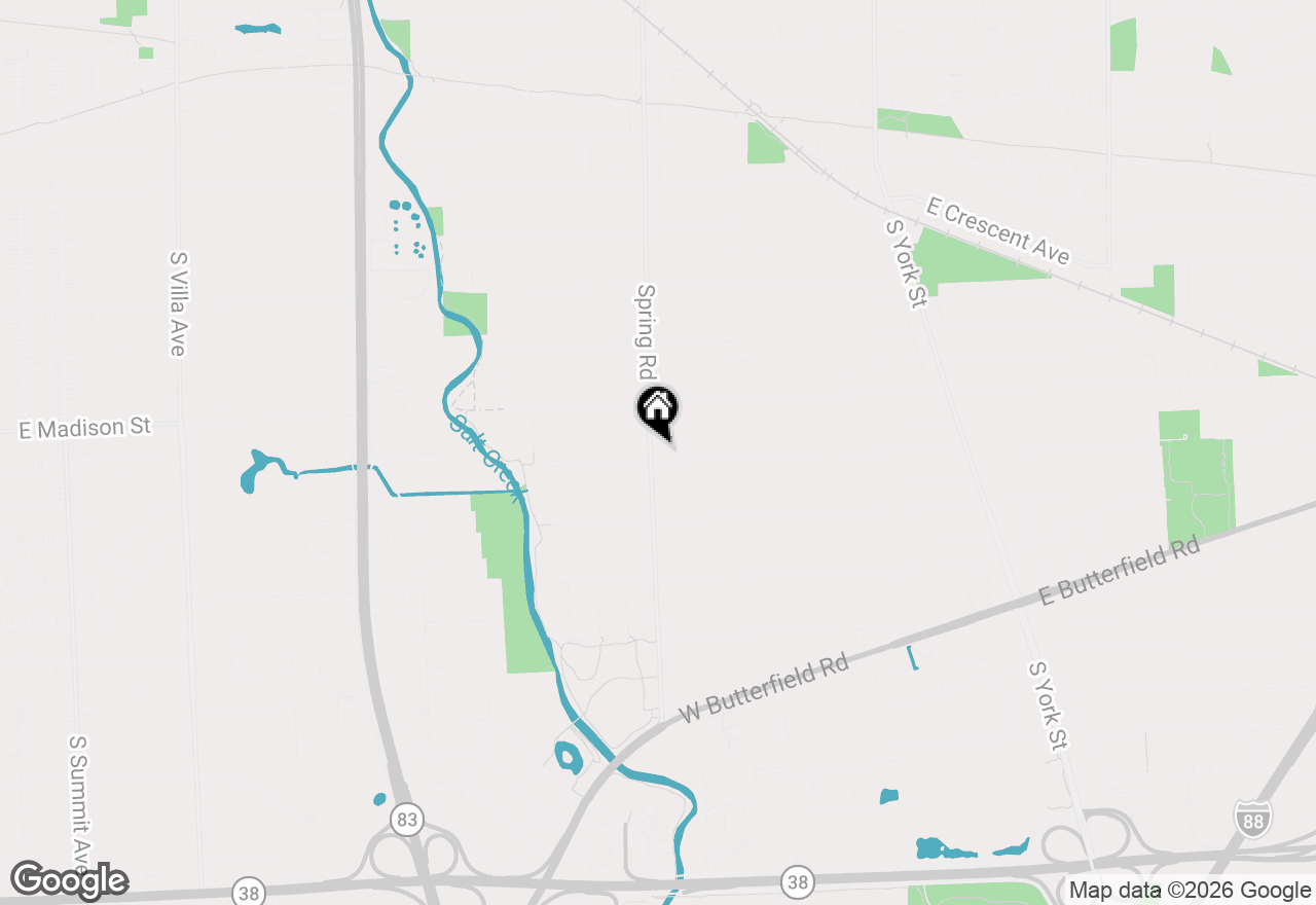Map of 817 S Spring Road, Elmhurst, IL 60126