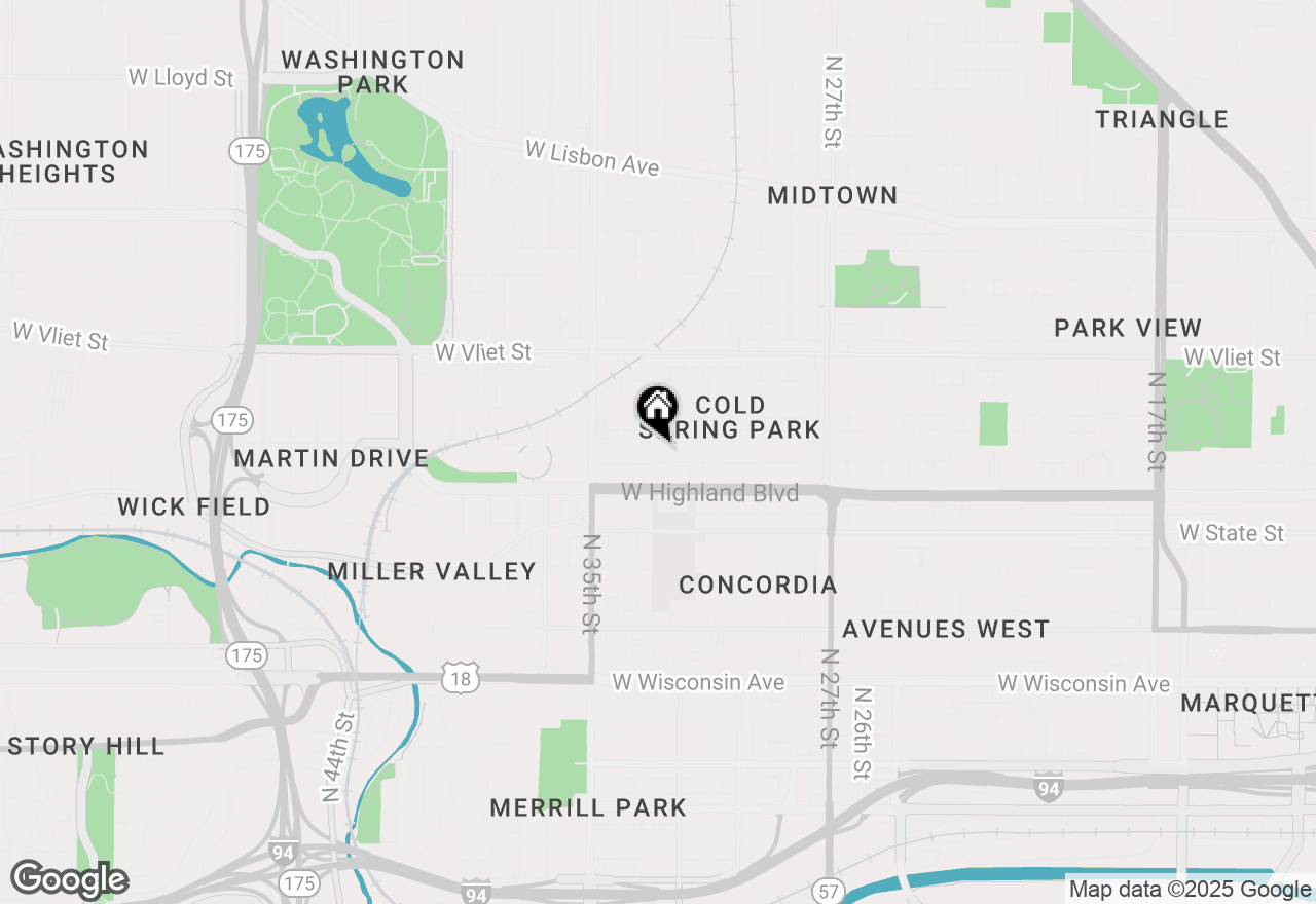 Map of 1144 N 33rd St #1150, Milwaukee, WI 53208