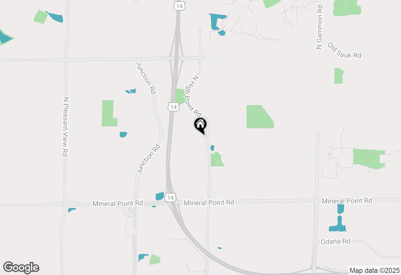 Map of 7806 E Oakbrook Circle, Madison, WI 53717