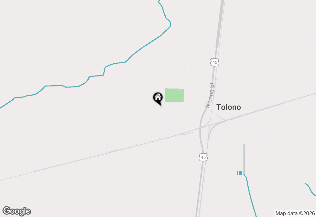 Map of 608 W Linden Street, Tolono, IL 61880