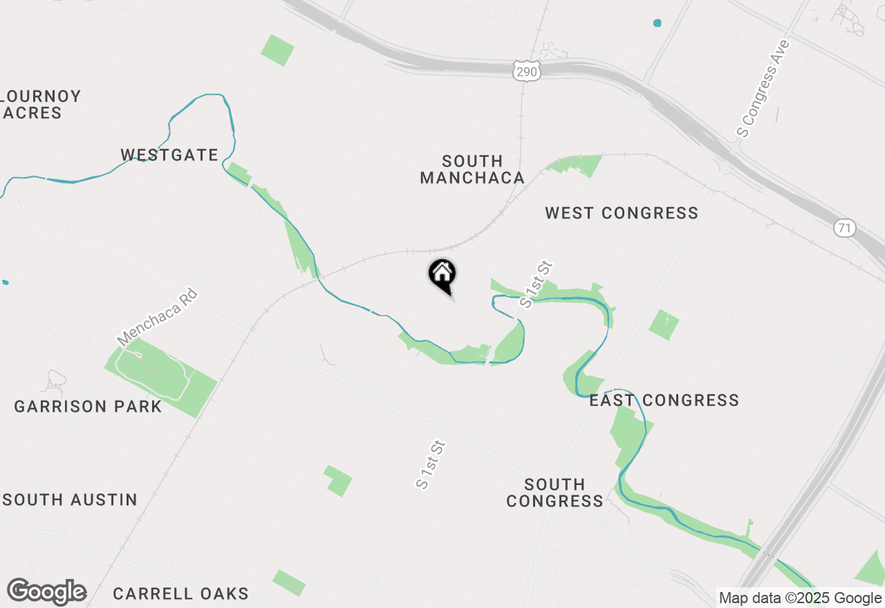 Map of 817 Glen Oak Dr, Austin, TX 78745