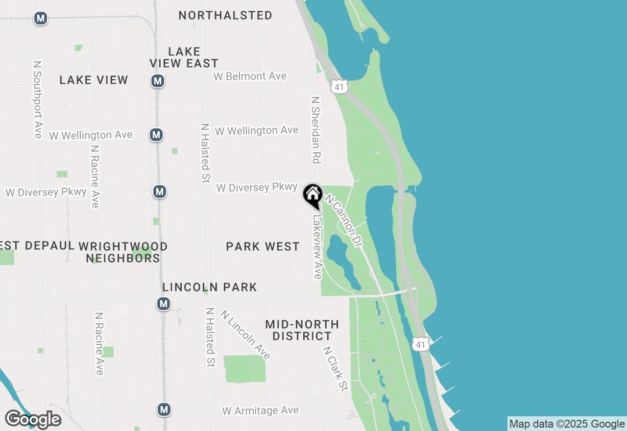 Map of 2650 N Lakeview Avenue #2801, Chicago, IL 60614