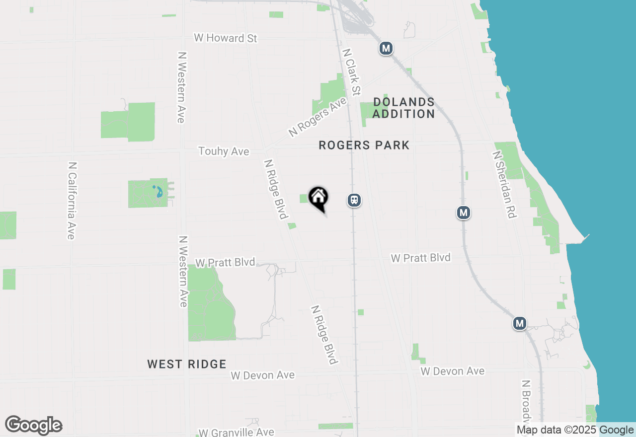 Map of 1906 W Morse Avenue #3, Chicago, IL 60626