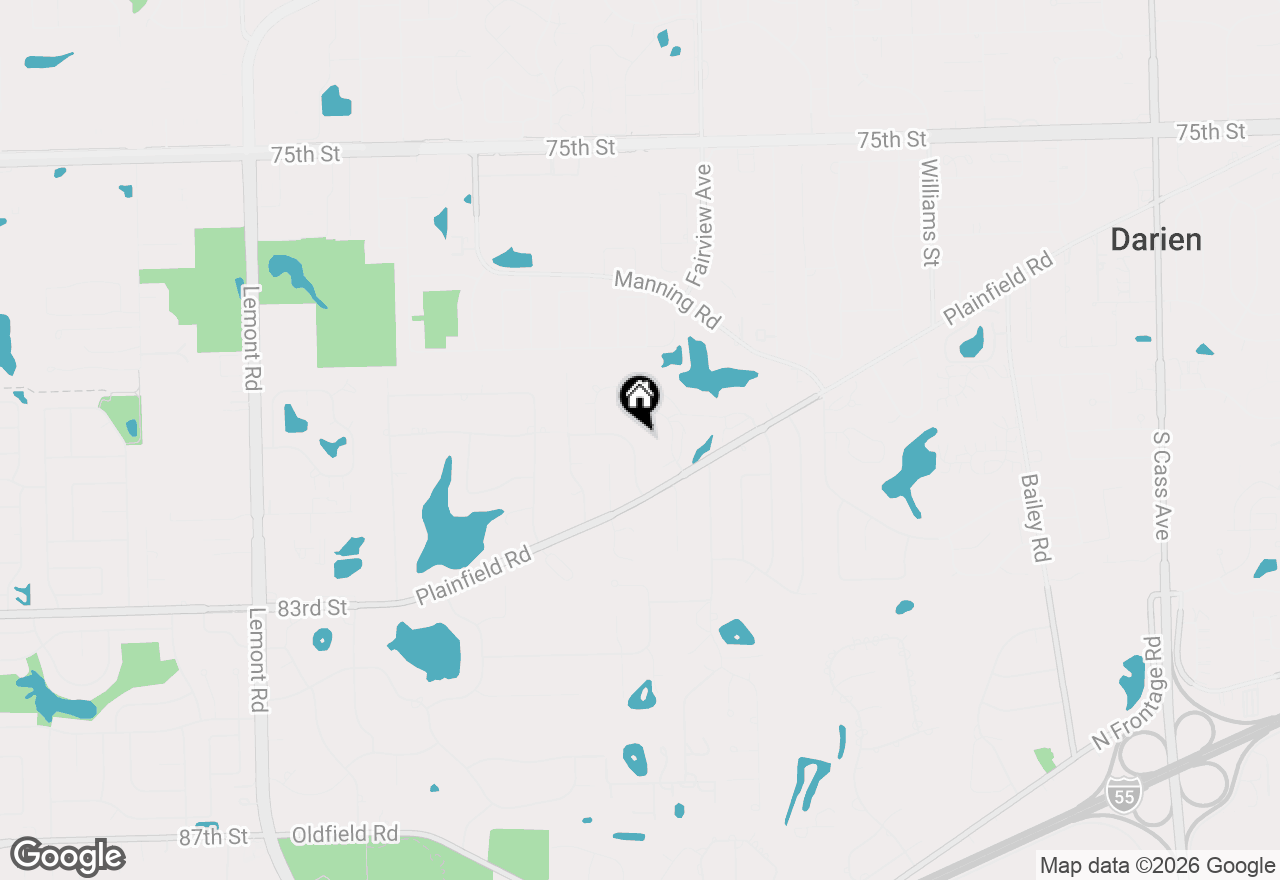 Map of 8009 Winter Circle, Downers Grove, IL 60516