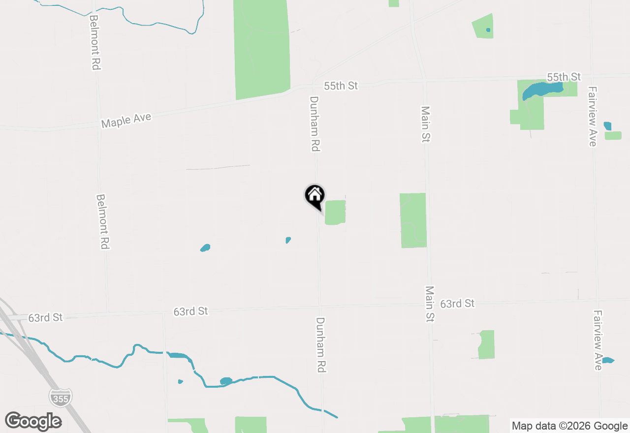 Map of 5938 Dunham Road, Downers Grove, IL 60516