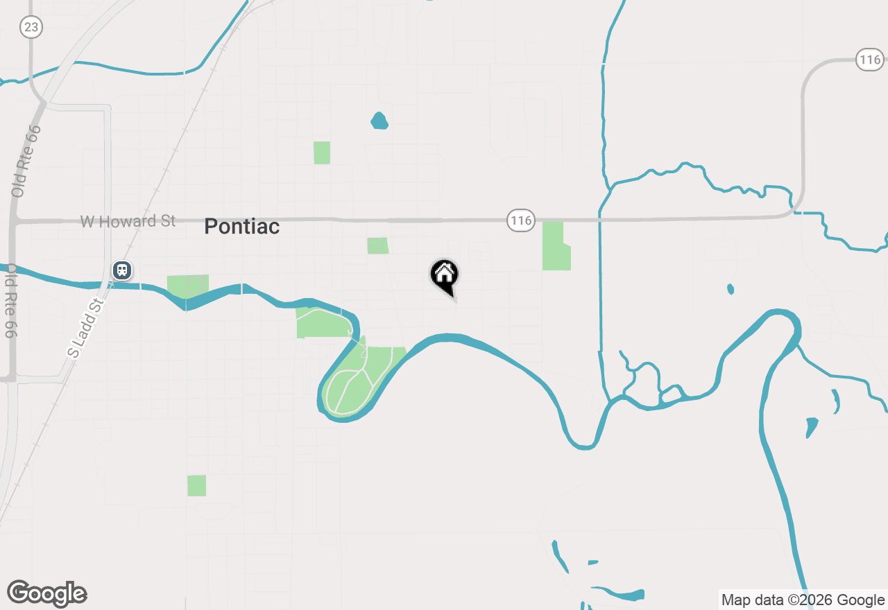 Map of 423 E Payson Street, Pontiac, IL 61764
