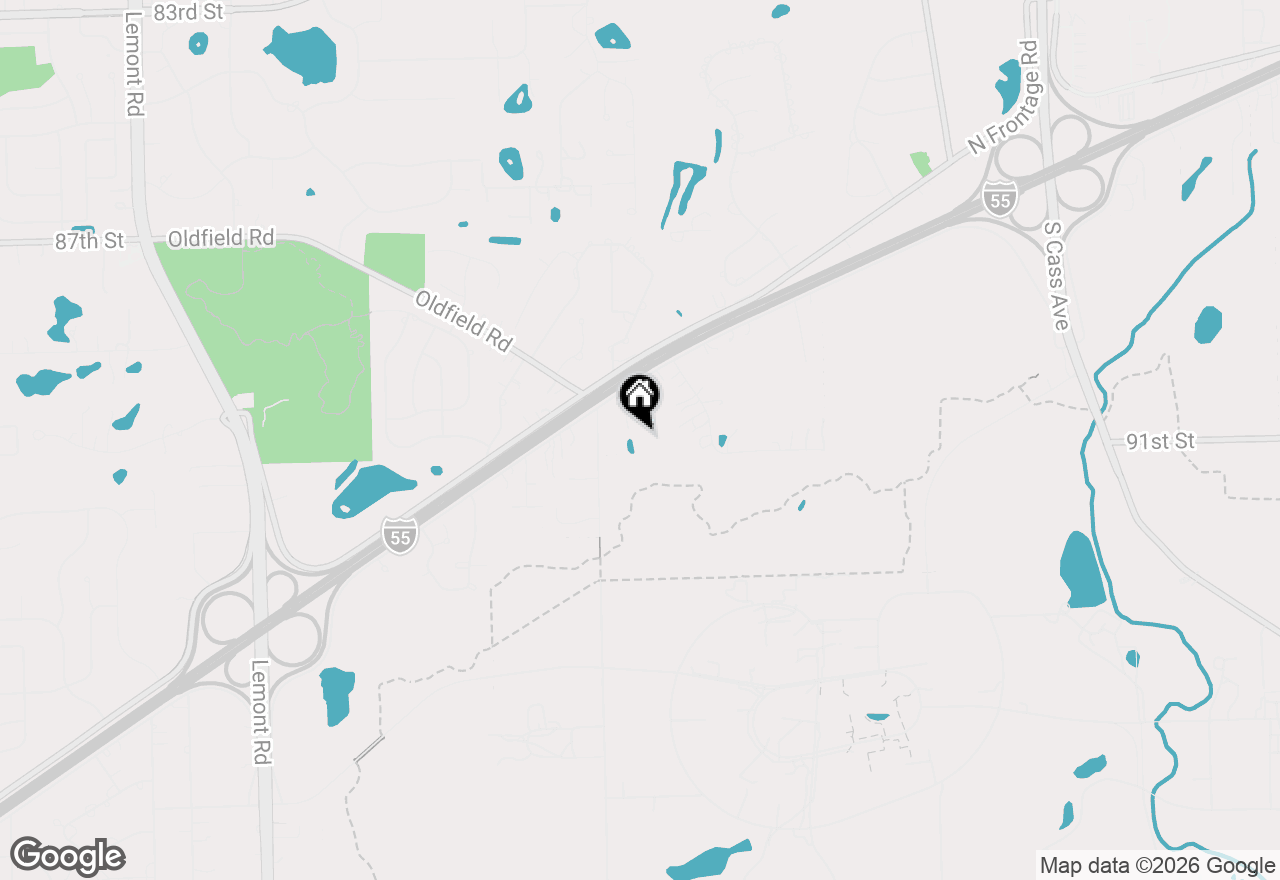 Map of 9025 Darien Woods Court, Darien, IL 60561