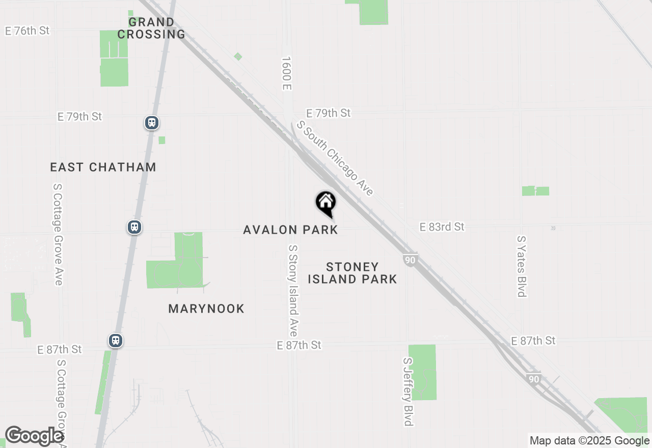 Map of 8251 S East End Avenue, Chicago, IL 60617