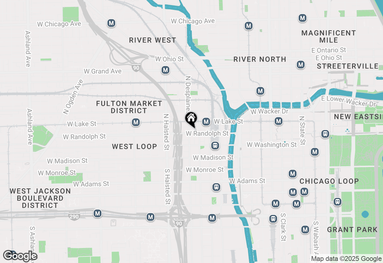 Map of 626 W Randolph Street #302, Chicago, IL 60661