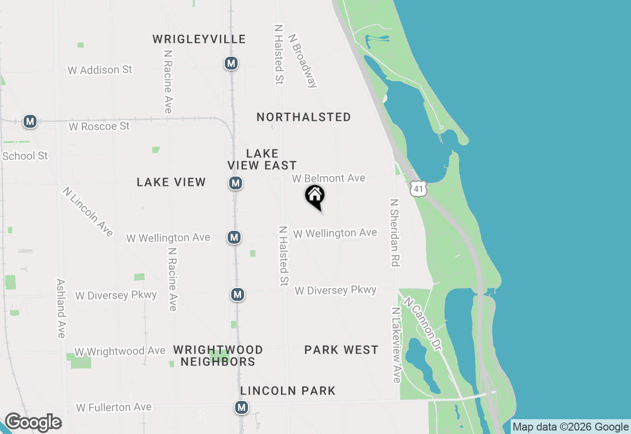 Map of 653 W Barry Avenue #2S, Chicago, IL 60657