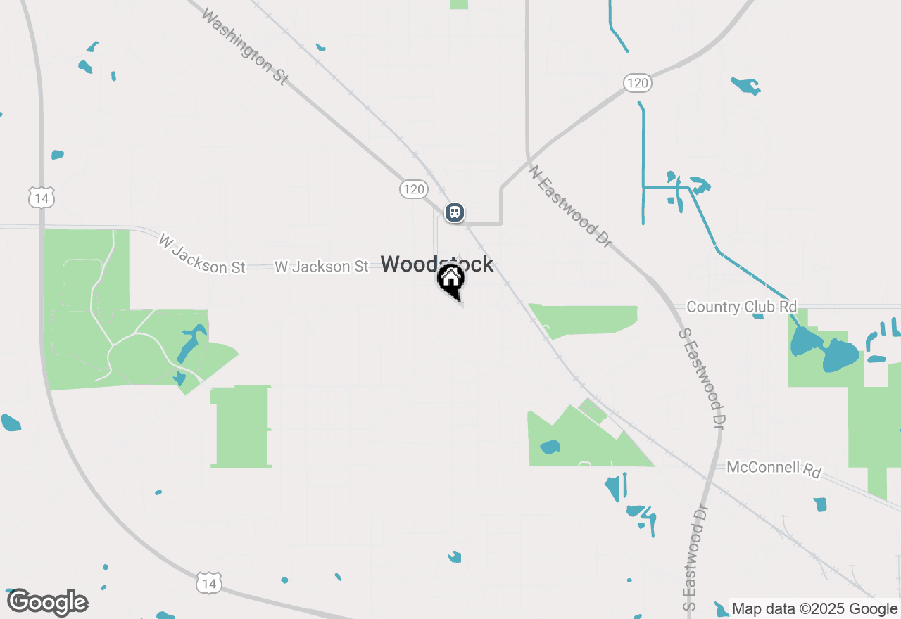 Map of 111 W South Street, Woodstock, IL 60098