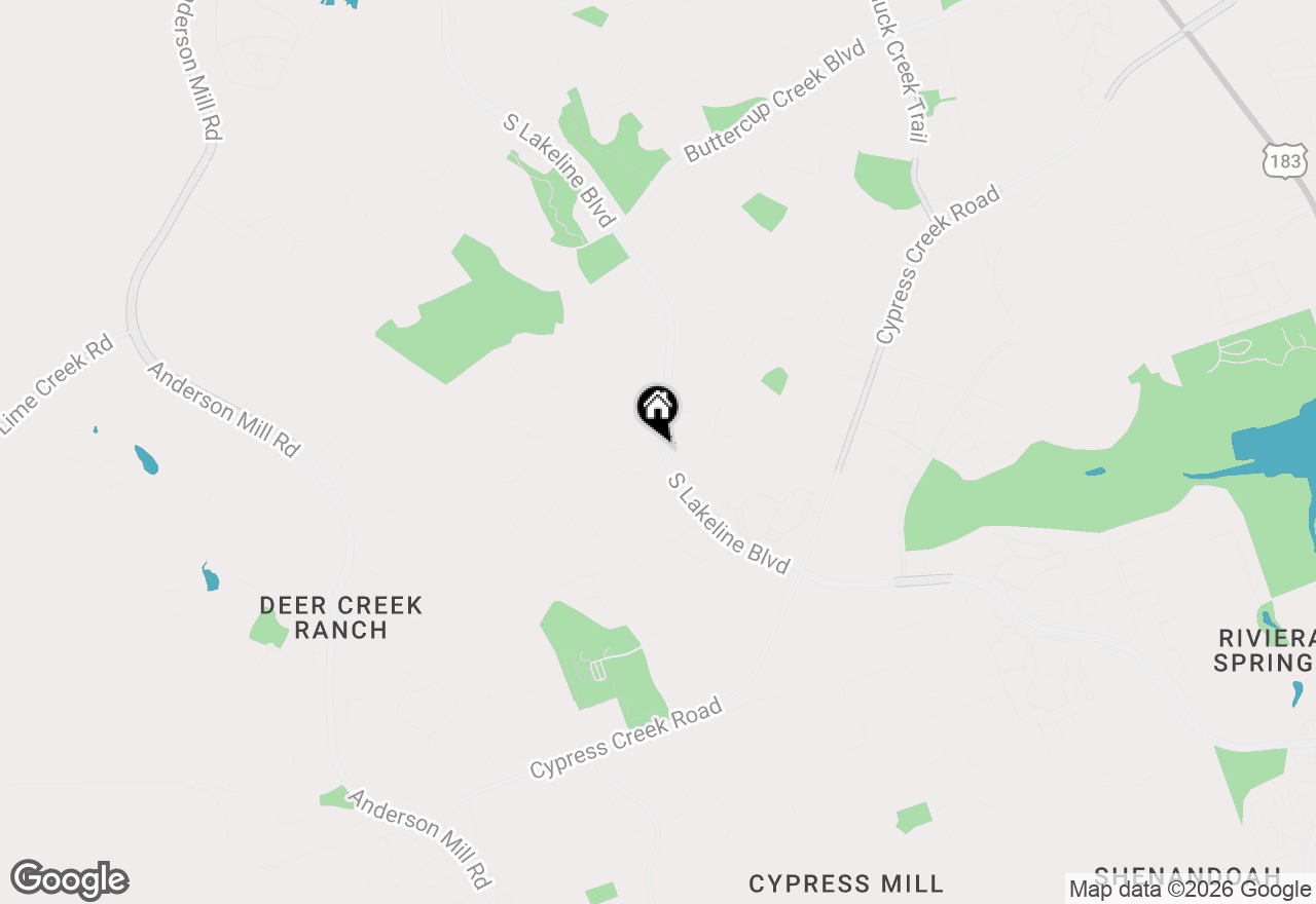 Map of 1400 Hunter Ace Way, Cedar Park, TX 78613