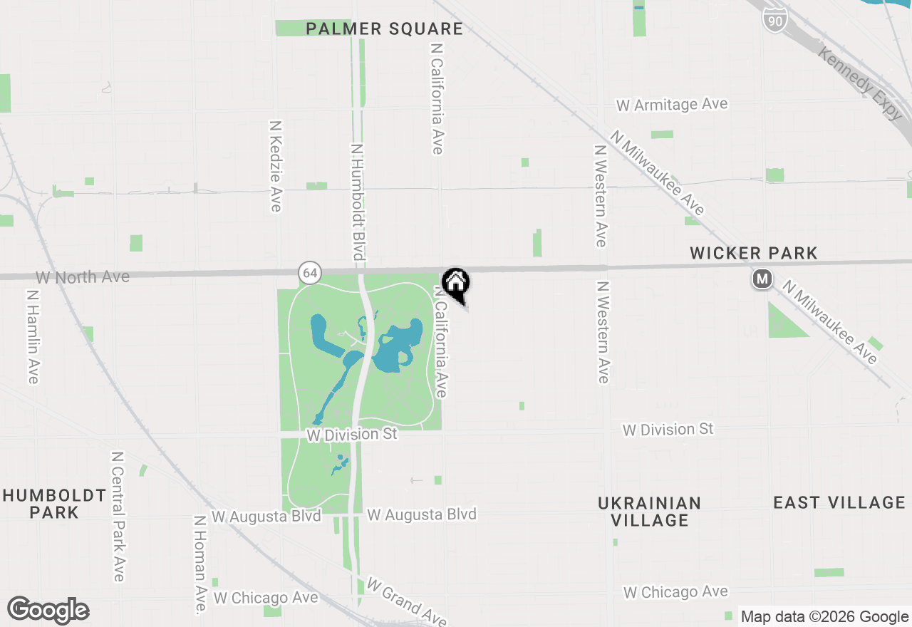 Map of 2737 W Lemoyne Street #B, Chicago, IL 60622