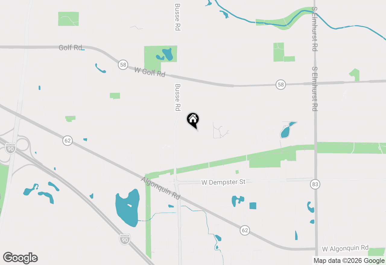 Map of 1403 S Birch Drive, Mount Prospect, IL 60056