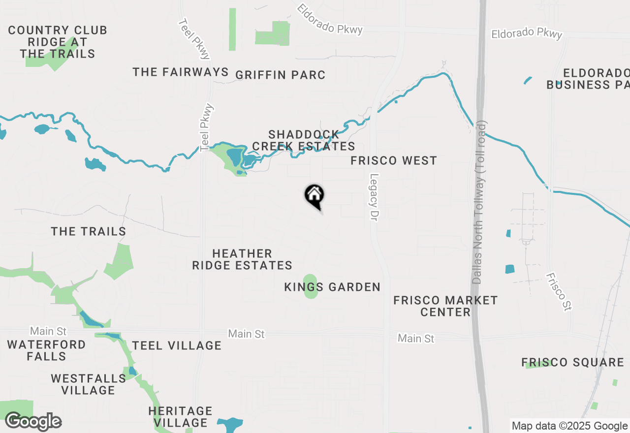 Map of 3975 Sparkling Brook Drive, Frisco, TX 75033