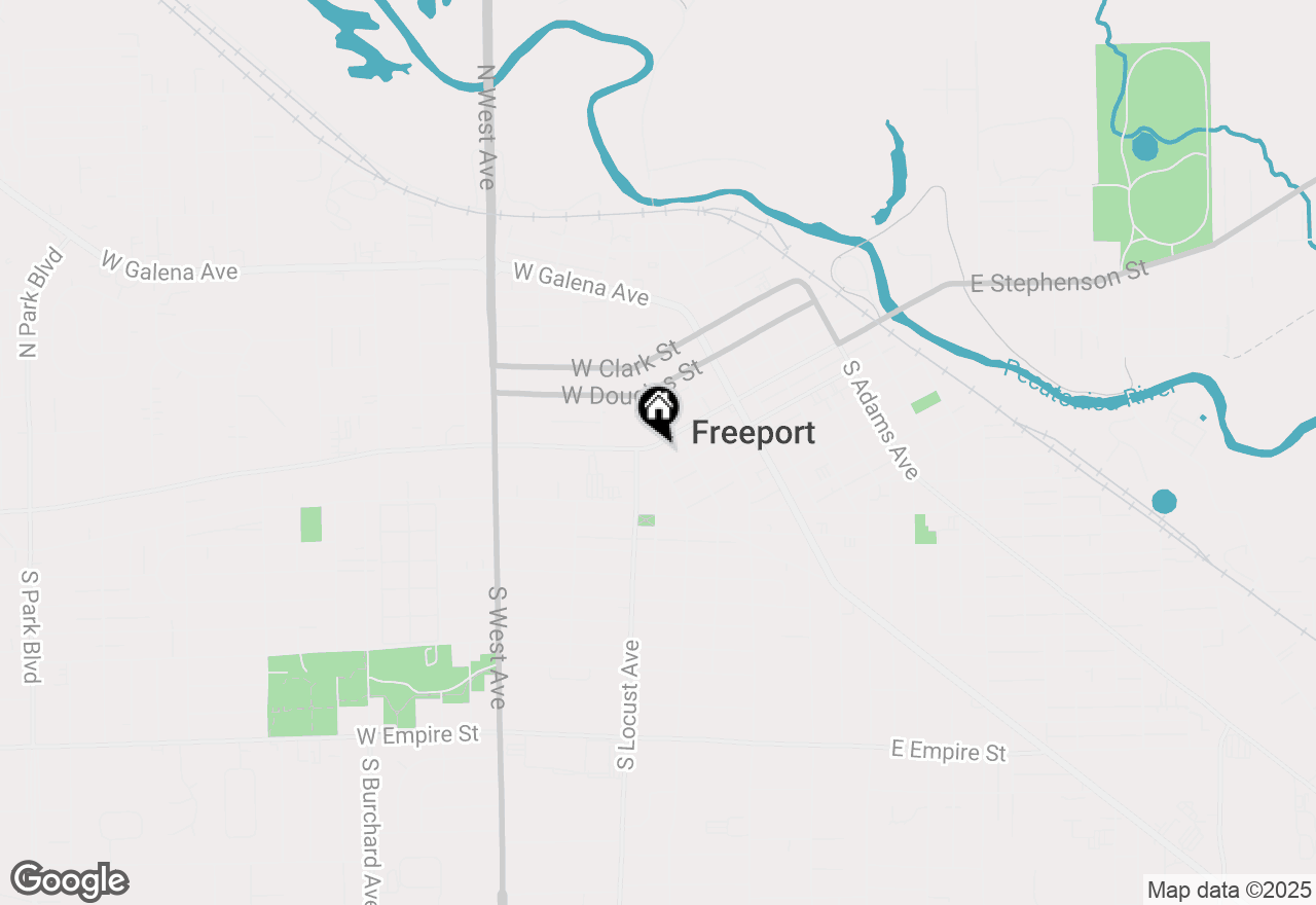 Map of 429 W Stephenson Street, Freeport, IL 61032