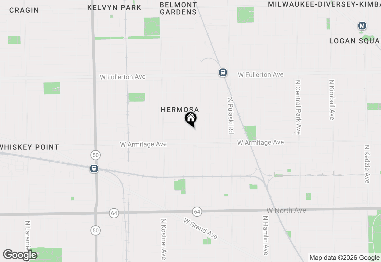 Map of 2045 N Tripp Avenue, Chicago, IL 60639