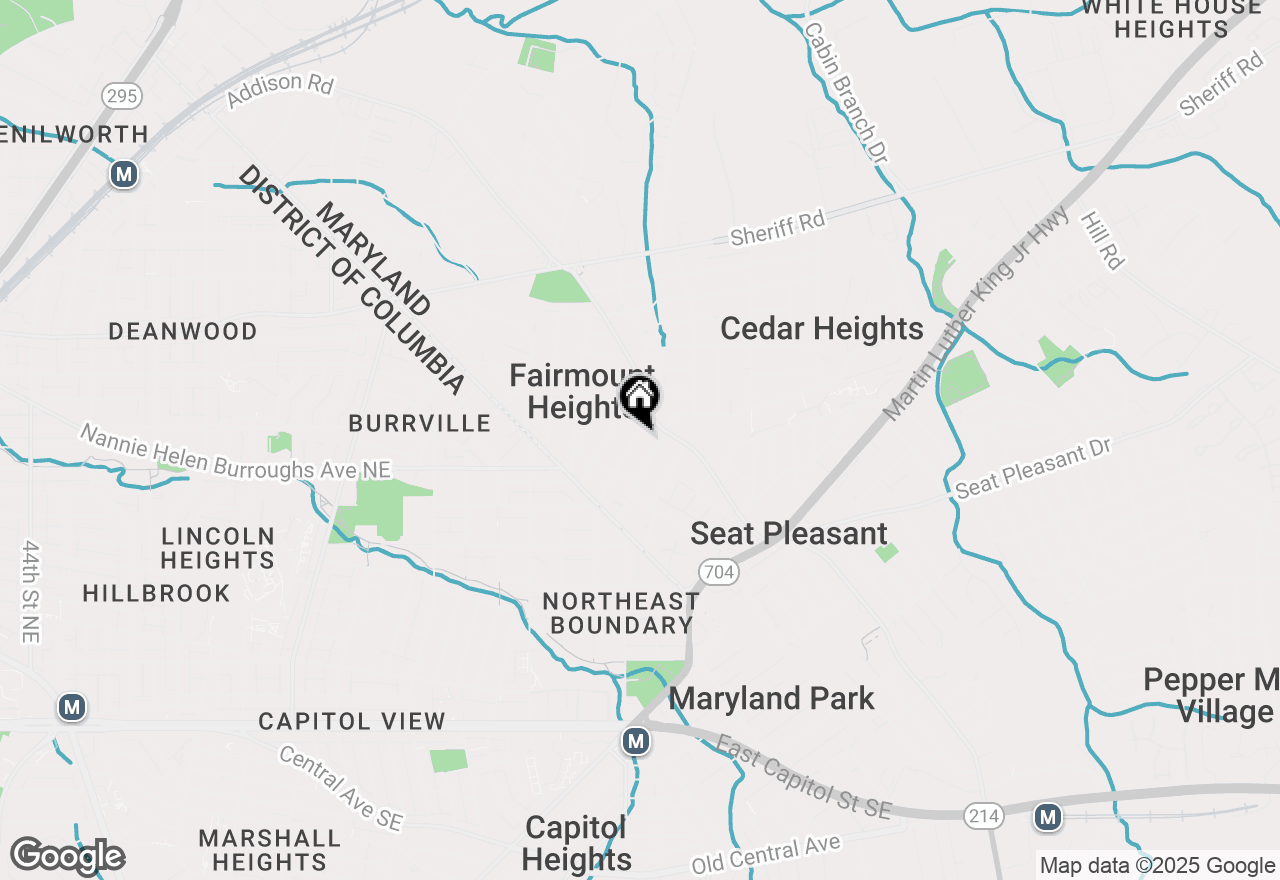 Map of 721 60th Place, Capitol Heights, MD 20743