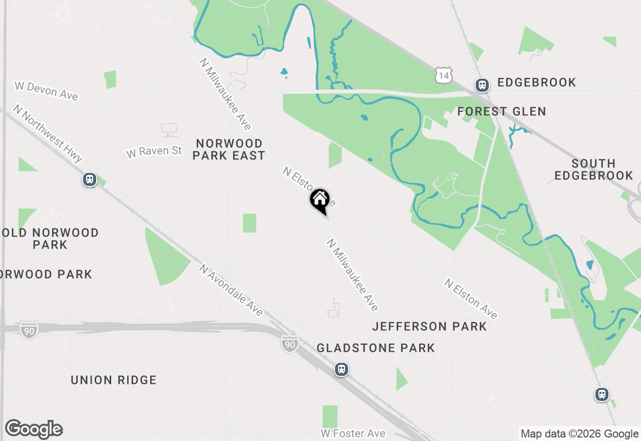 Map of 5915 N Milwaukee Avenue #G, Chicago, IL 60646