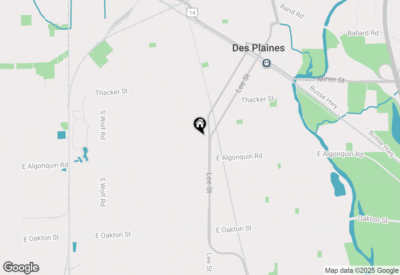 Map of 1155 E Walnut Avenue, Des Plaines, IL 60016