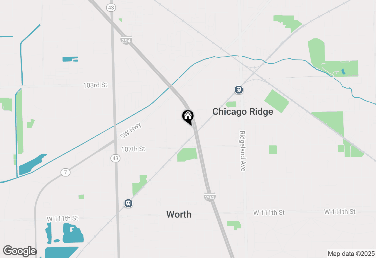 Map of 10640 Brooks Lane #B1, Chicago Ridge, IL 60415