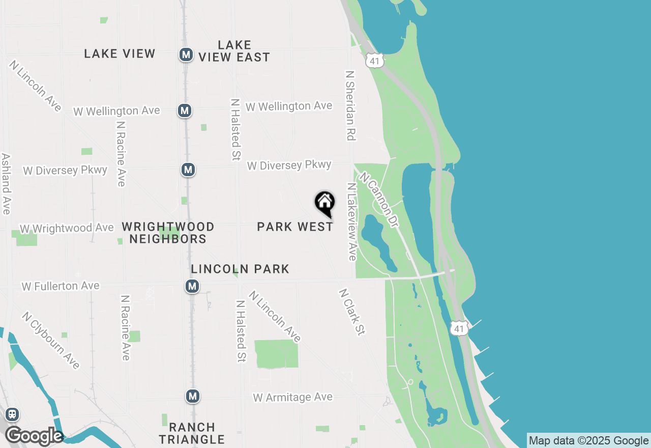 Map of 460 W Deming Place #2E, Chicago, IL 60614