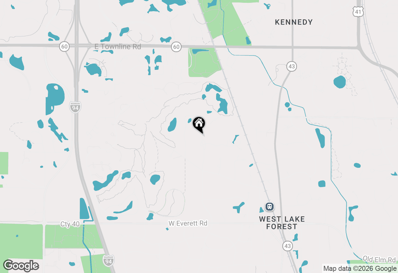 Map of (Address confidential), Lake Forest, Illinois 60045