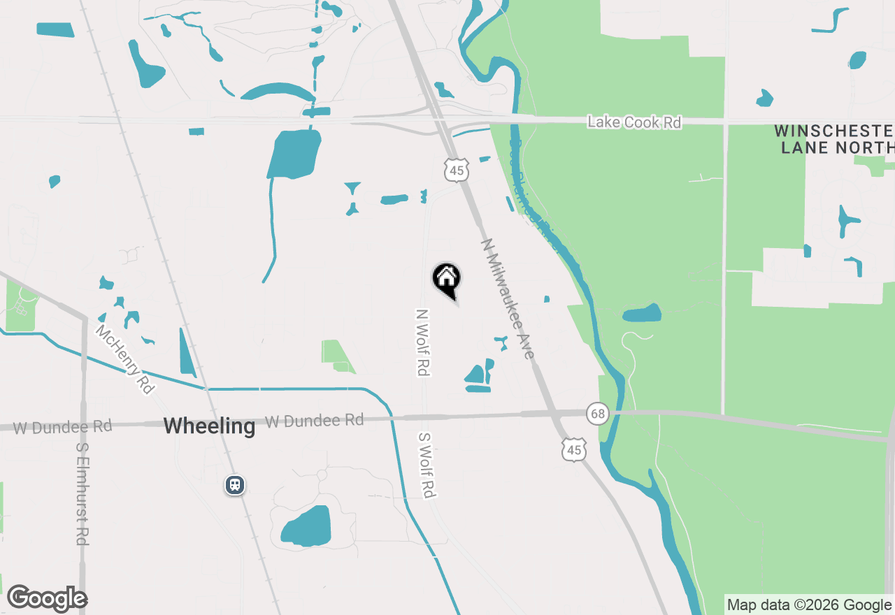 Map of 291 3rd Street, Wheeling, IL 60090