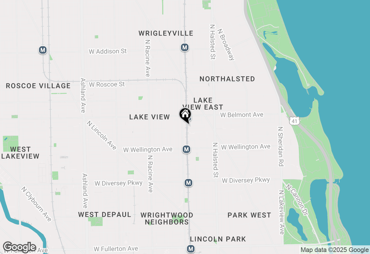 Map of 951 W Fletcher Street #2, Chicago, IL 60657