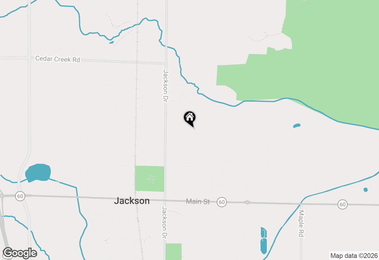 Map of N171W20130 Highland Rd, Jackson, WI 53037