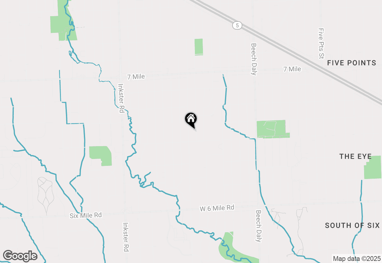 Map of 18268 Delaware Avenue, Redford, MI 48240