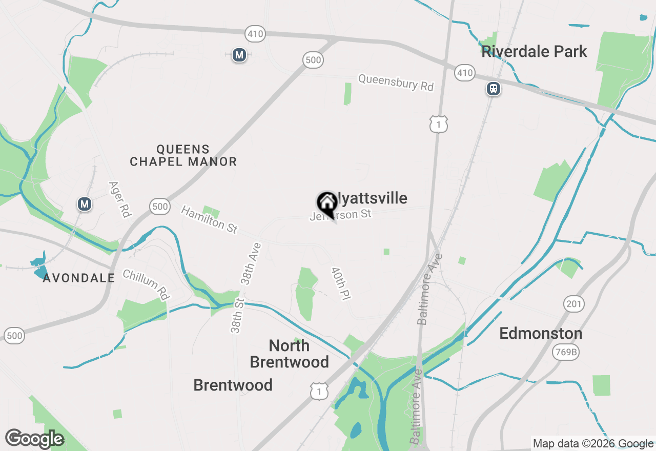 Map of 4008 Ingraham Street, Hyattsville, MD 20781